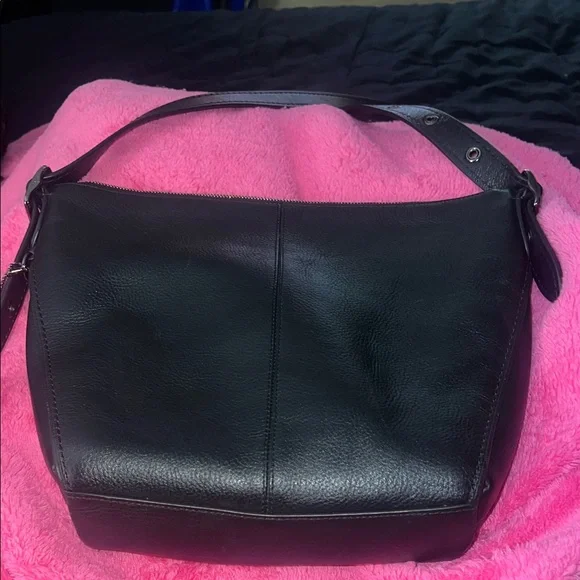 Coach Dark Leather Crossbody Bag - Picture 3 of 4